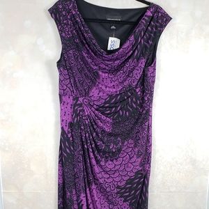 Sleeveless rouched waist dress size 14